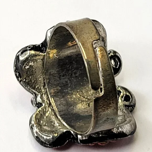 Red Butterfly Adjustable Ring - Picture 6 of 7